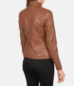 Womens Classic Brown Leather Jacket