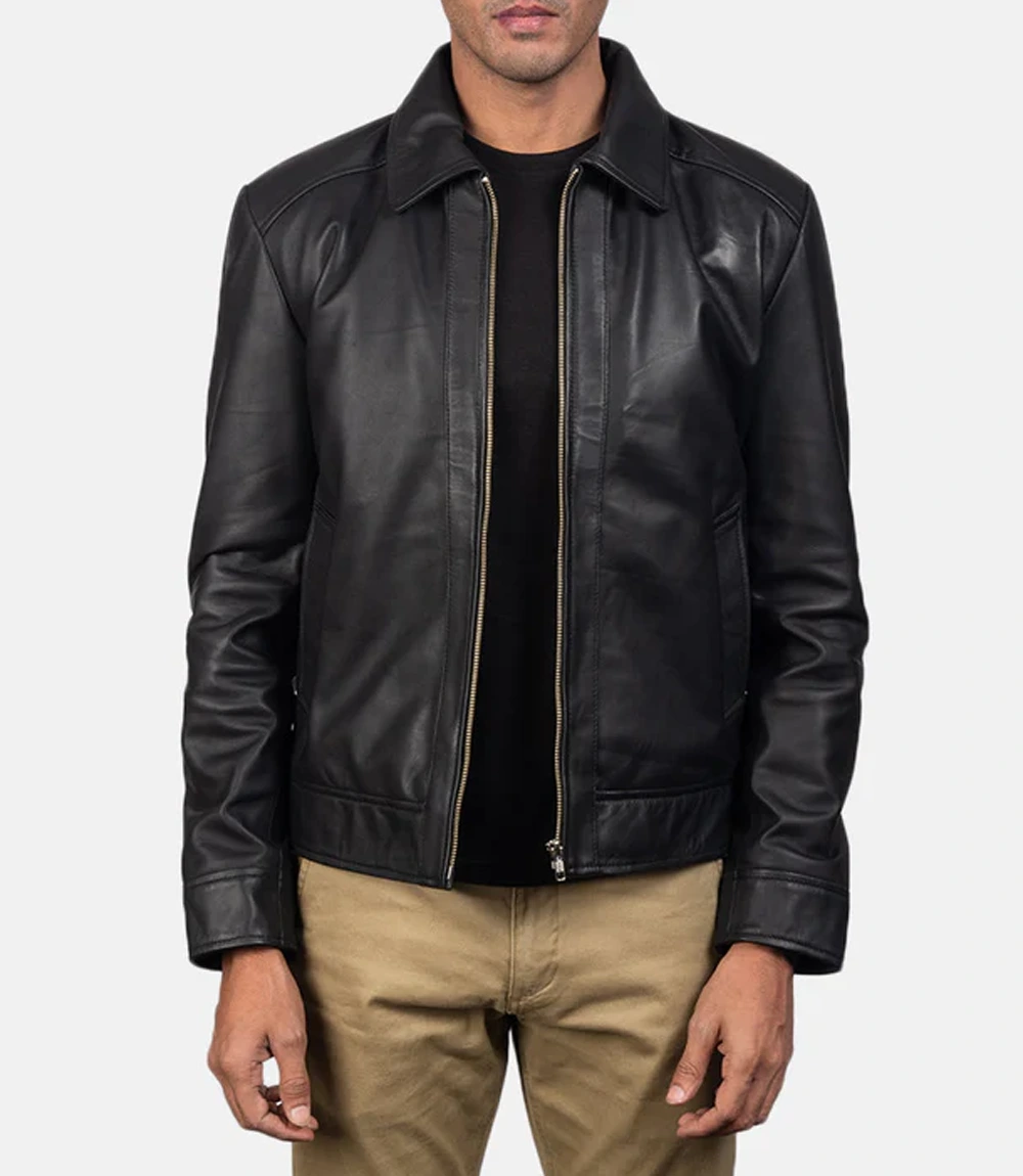 Men's Inferno Black Leather Jacket