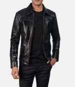 Men's Leather Stylish Jacket Black