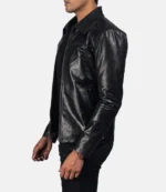 Black Leather Stylish Jacket