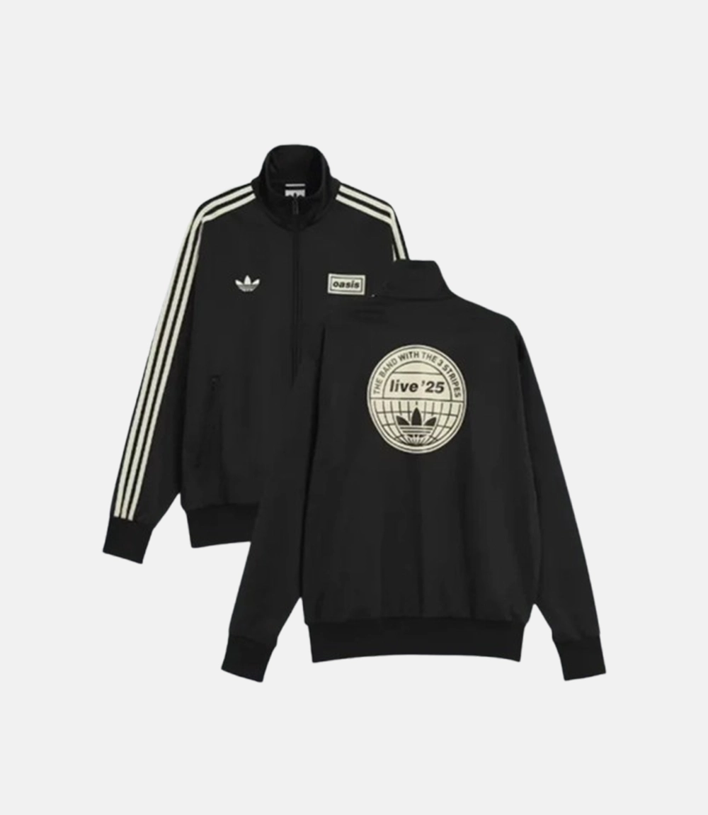 Oasis x Adidas Striped Track Jacket Red