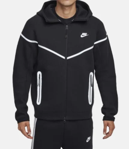 Tech Windrunner Reflective Jacket Black