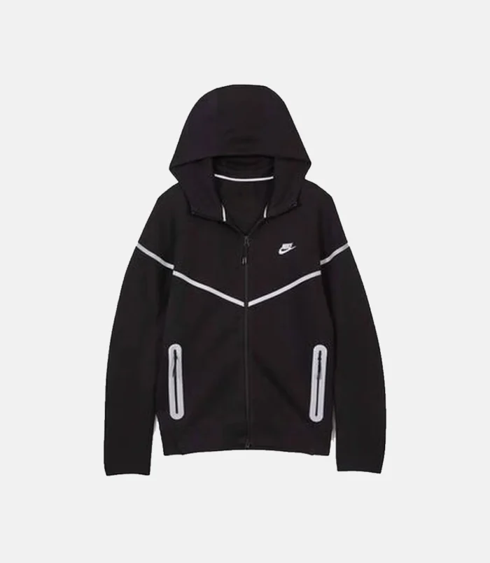 Tech Windrunner Men’s Reflective Black Fleece Hoodie