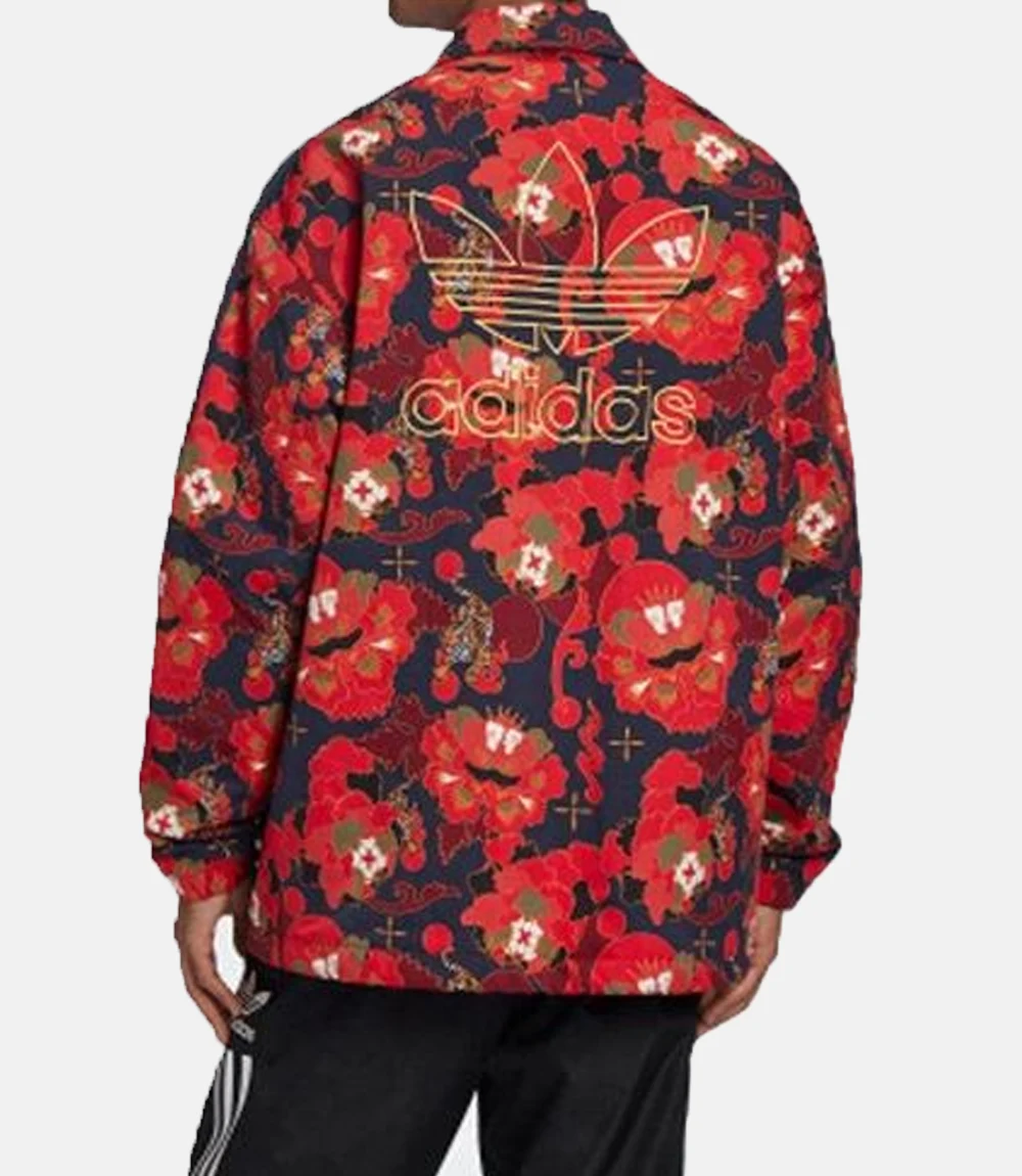 Adidas Chinese New Year Coach Shirt Jacket Red