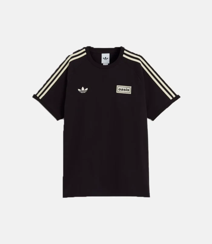 Adidas x Oasis Tour 3-Stripes T-Shirt Black