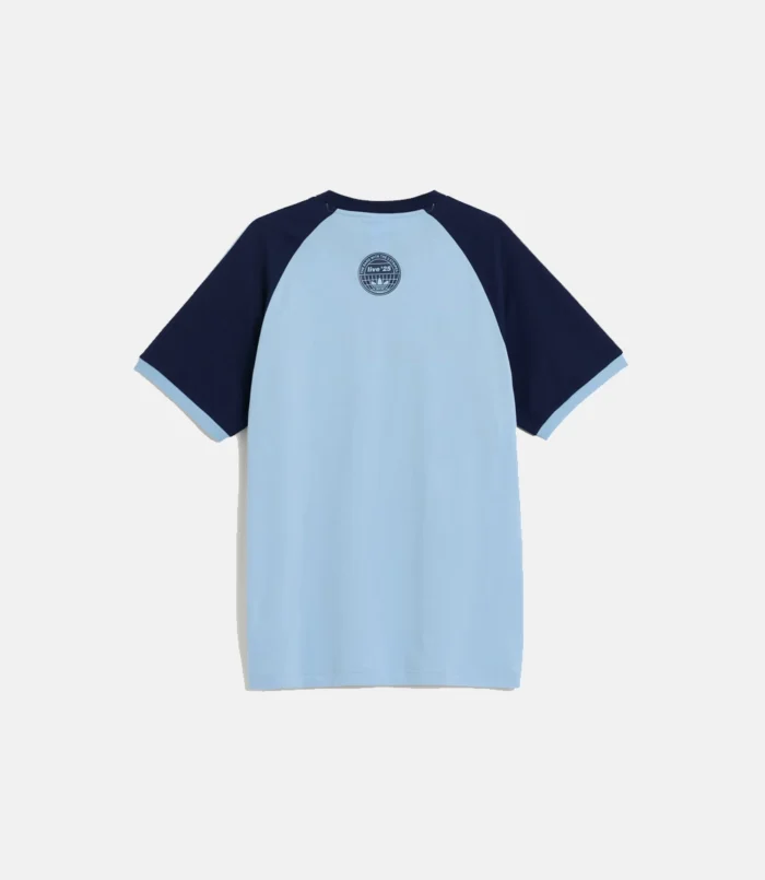Adidas x Oasis Tour 3-Stripes T-Shirt Blue
