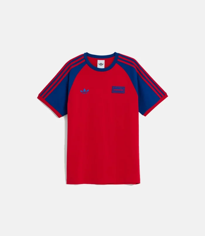 Adidas x Oasis Tour 3-Stripes Maroon T-Shirt