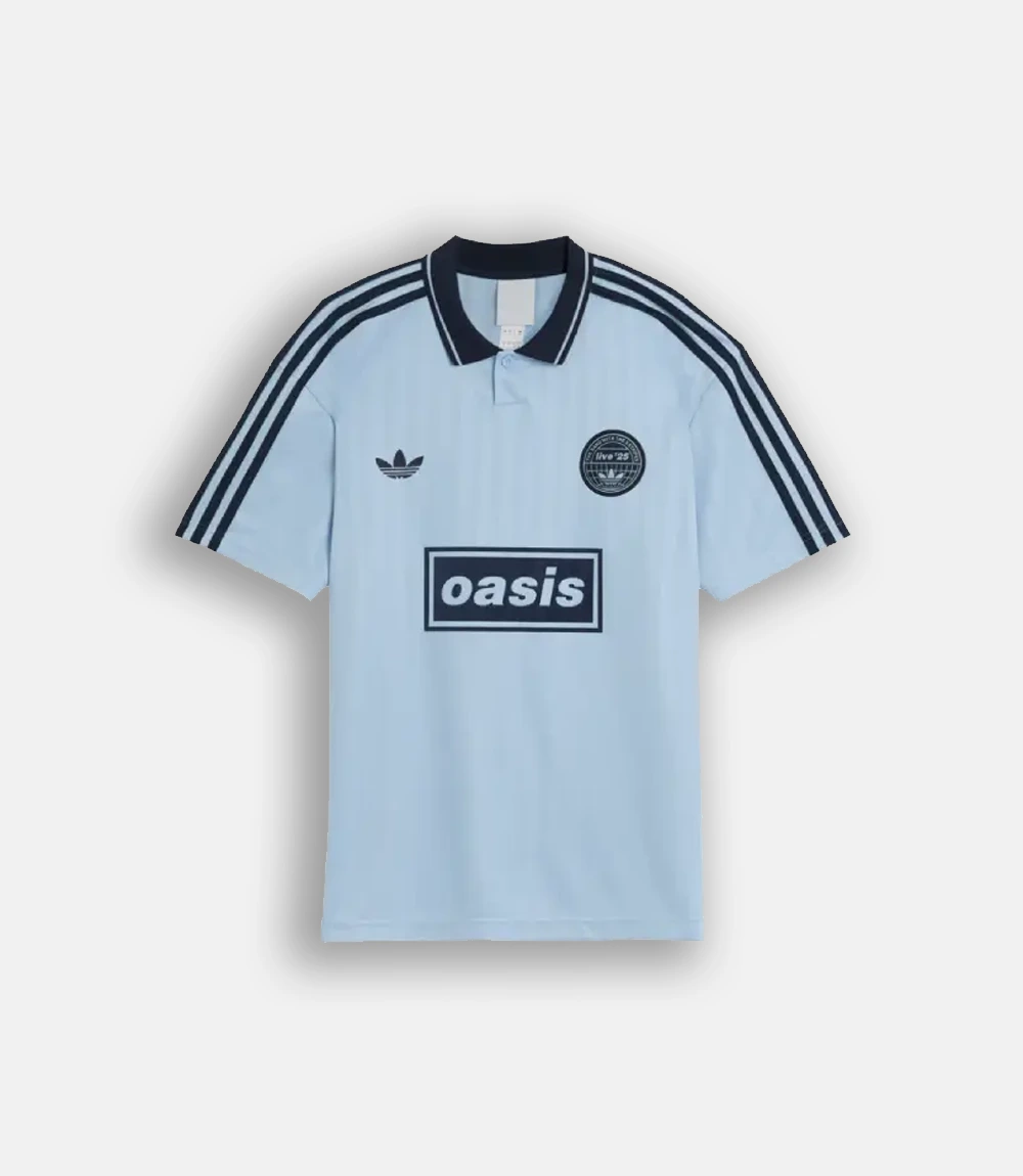 Adidas x Oasis Tour Jacquard Blue Jersey