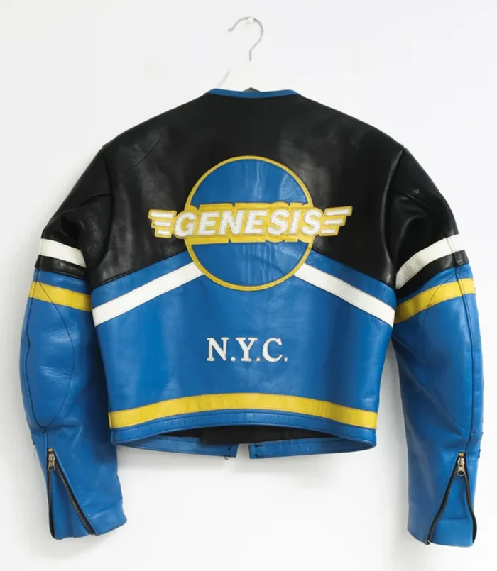 Blue Vanson Leather Motorcycle Jacket