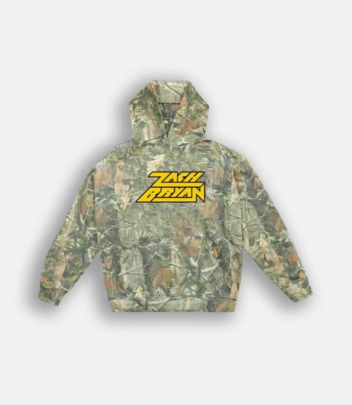 Zach Bryan Camo Fleece Hoodie